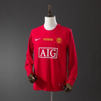 07/08 Manchester Utd Home Champions Manica Lunga