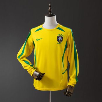 2002 Brasile Home Manica Lunga