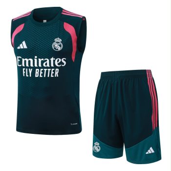 26/27 Real Madrid Training Kit Verde/Rosa